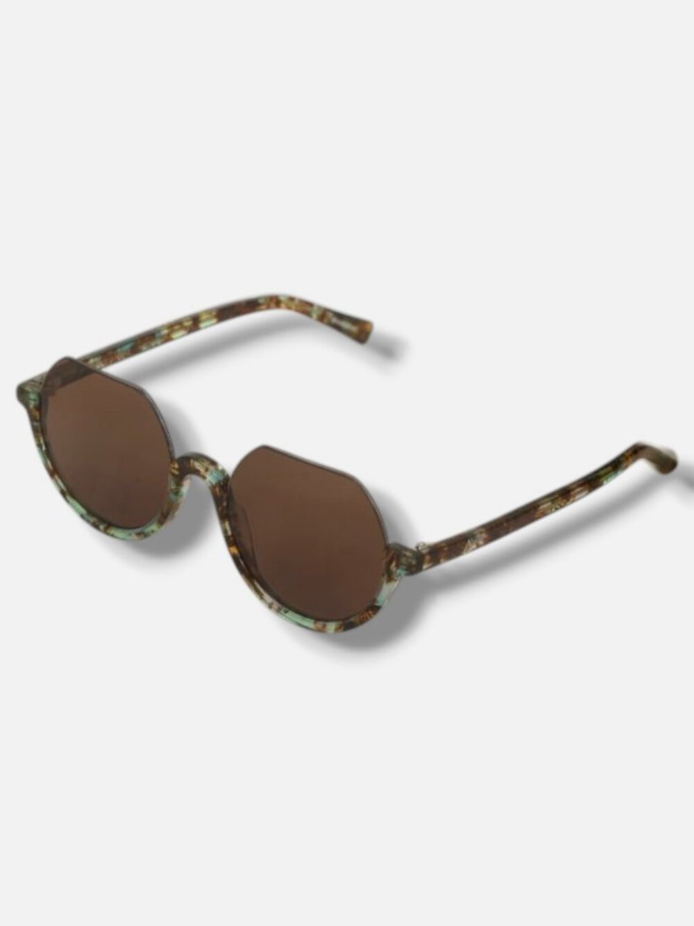 Zeus + Dione Women's Blue Hebe III Round Sunglasses Shades Size 52-20-145